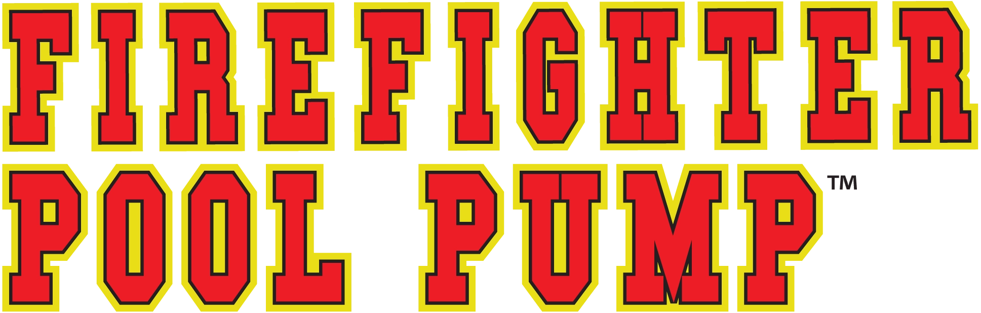 image shows the logo for "FIREFIGHTER POOL PUMP"