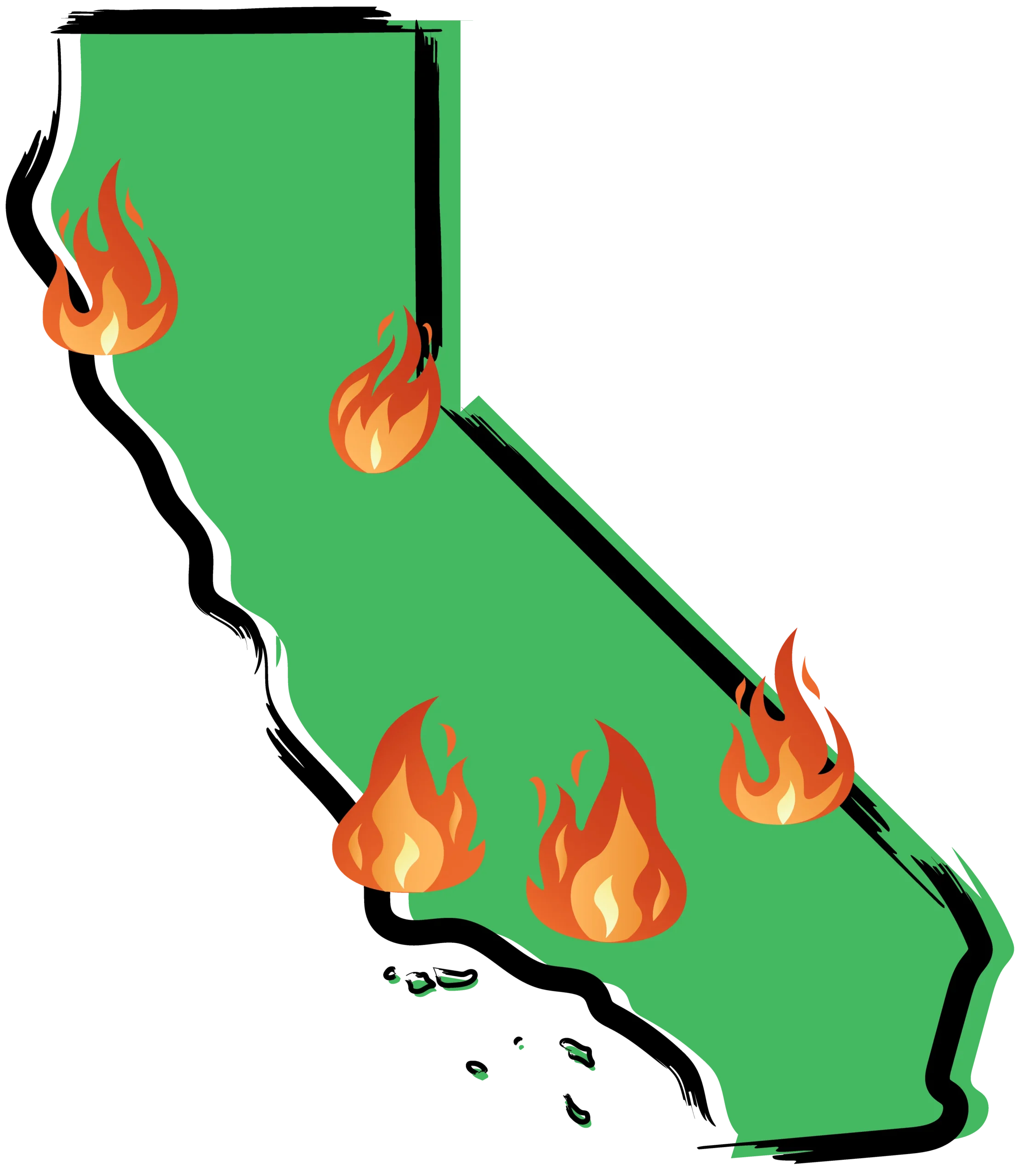 fire map of California